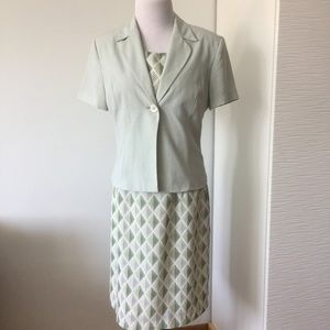 Seafoam  / green Dress and Blazer Set